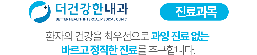더건강한내과 진료과목